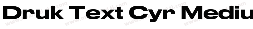 Druk Text Cyr Medium字体转换